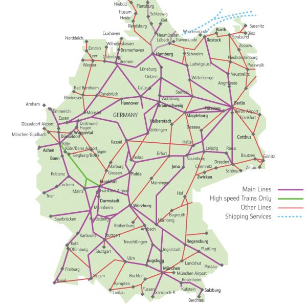 Deutsche Bahn Map